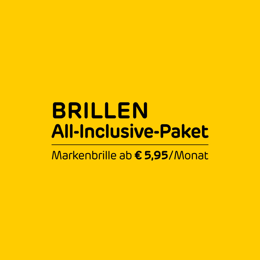 Markenbrille schon ab 5,95 Euro im Monat