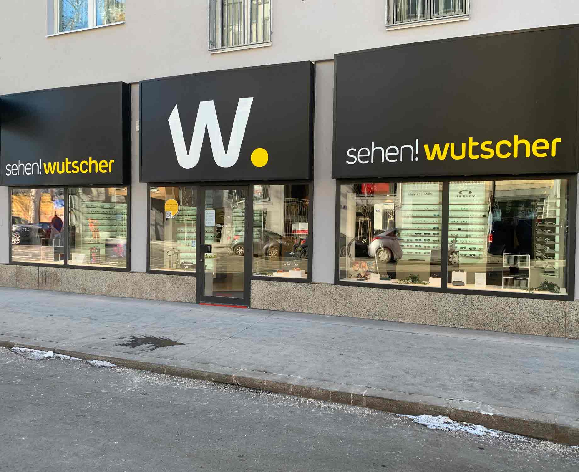 Aussenansicht Eingang sehen!wutscher Wien Donaufeld