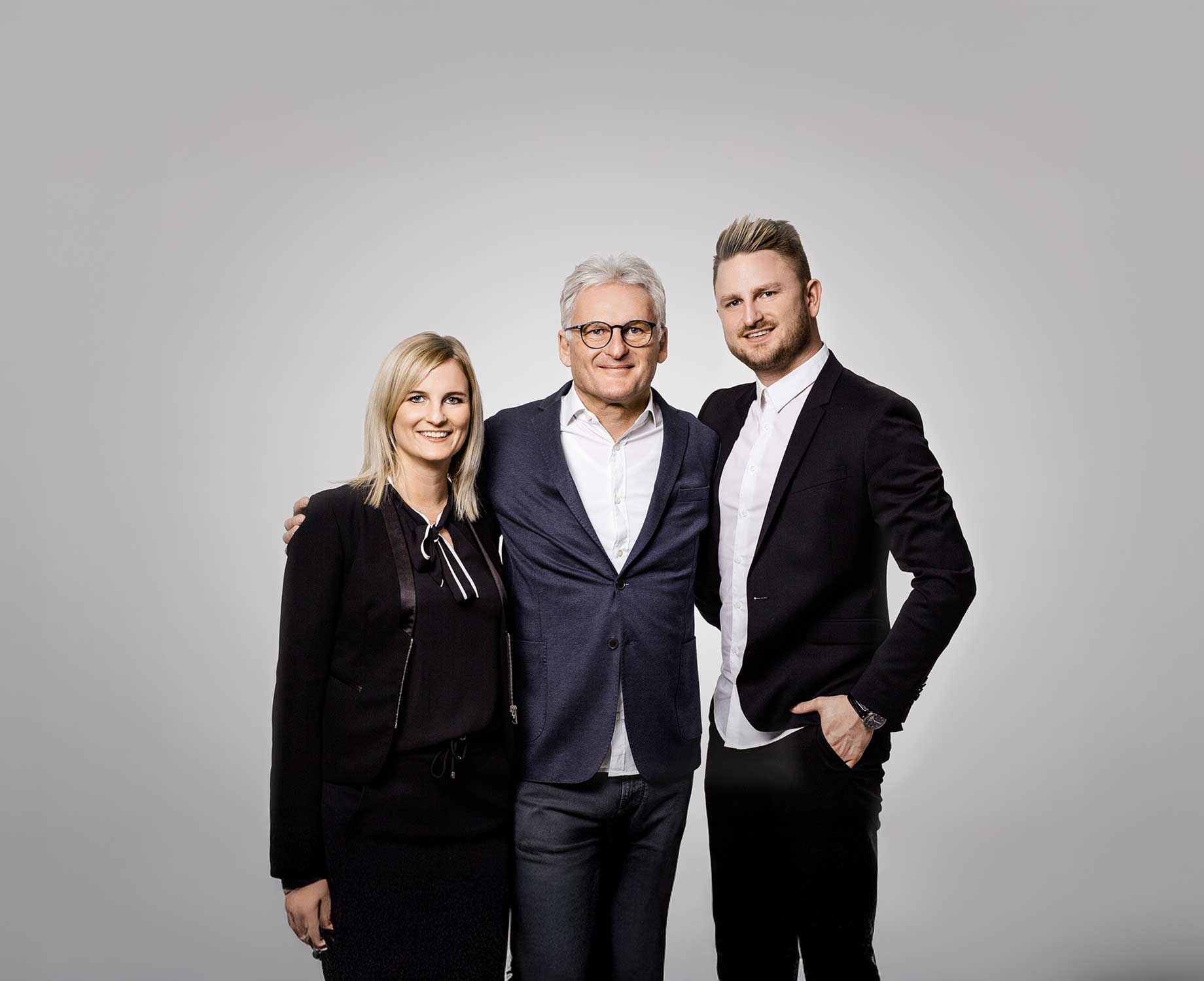 Alexandra, Fritz sen und Fritz jun. Alexandra, Fritz sen und Fritz jun.