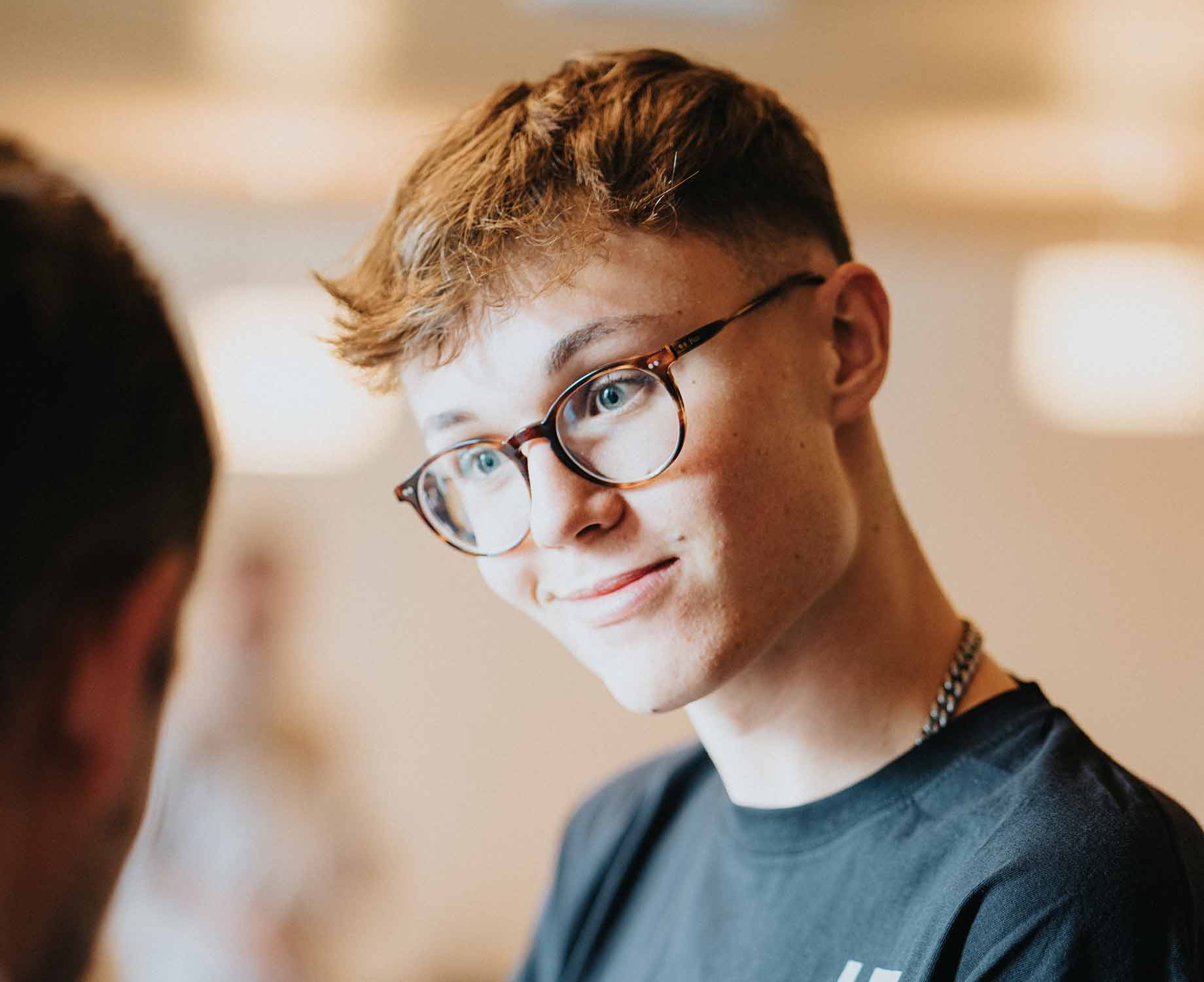 Lehre bei sehen!wutscher Schüler im Gespräch